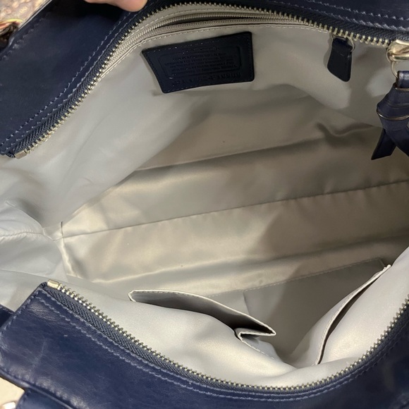 Coach Park Elevated Leather Snakeskin Carryall - Picture 11 of 12